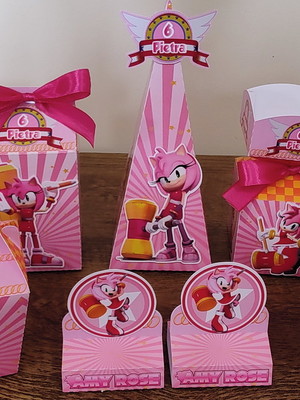 Kit 75 itens - amy rose