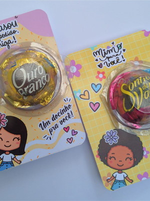 Card com bister para bombom