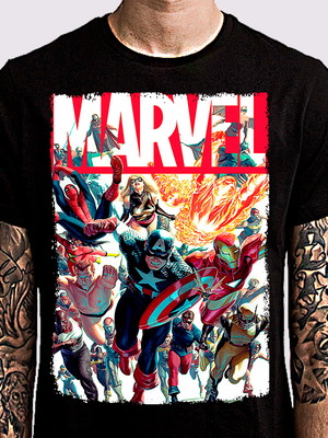 Camiseta marvel heroes alex ross