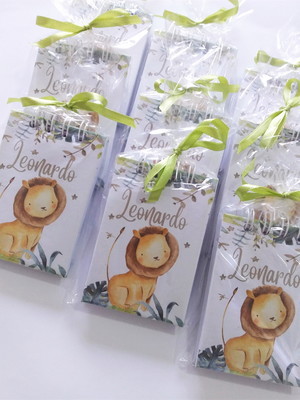 Bloquinho personalizado para lembrancinha tema safári a7
