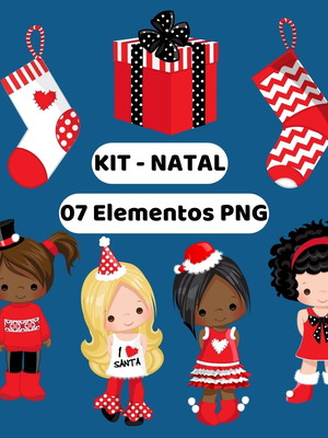 Arquivo digital-(1260) kit elementos png natal