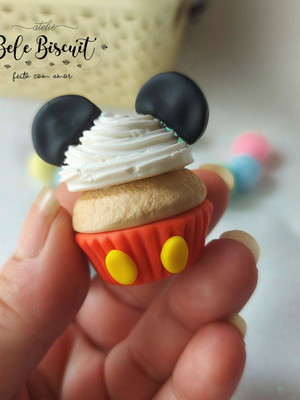 Aplique cupcake mickey