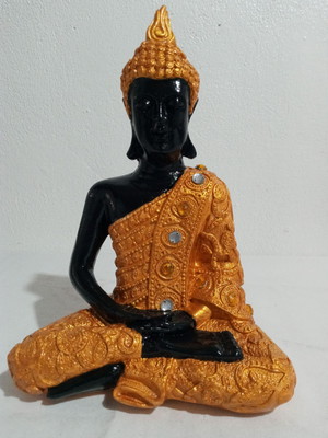 Buda da prosperidade em gesso
