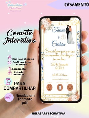 Convite interativo casamento