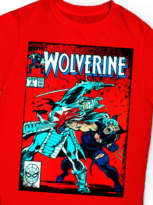 Camiseta wolverine vs silver samurai
