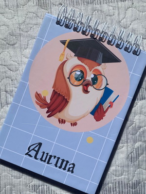 Caderno profissões com arrame superior _ caderno personaloza