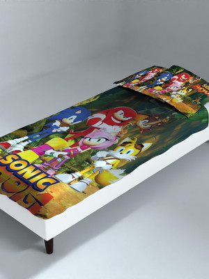 Lençol sonic solteiro com elástico
