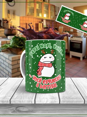 Caneca natal personalizada flork bento