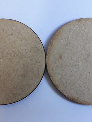 Kit com 300 círculos mdf 3mm, 5cm com ou sem furo