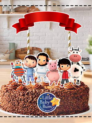Topo de bolo little baby bum 01 - arquivo digital