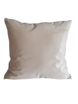 Capa de almofada suede bege