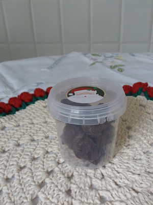 Bombom de palha italiana de natal