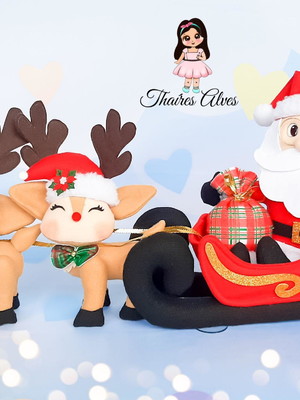 Kit papai noel no trenó