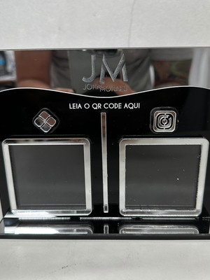Placa pix qrcode em acrílico espelhado - premium