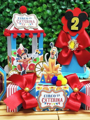 Kit circo do mickey luxo (25 peças)