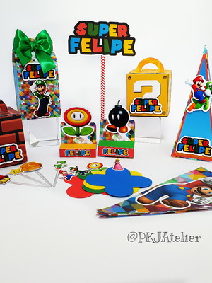 Kit festa só um bolinho super mario