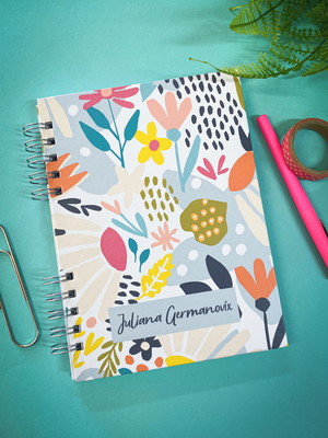 Planner semanal personalizado flowers and colors