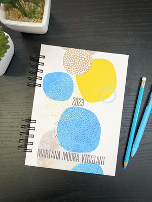 Planner semanal personalizado abstrato