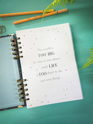 Planner semanal personalizado flores escuro