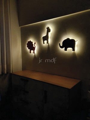 Kit 3 luminosos decorativos zafari animais kids