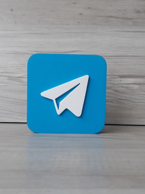 Mídias sociais - simbolo telegram - mdf