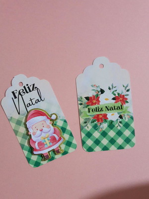 Tags natal 50 unidades