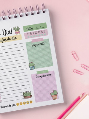 Arquivo digital planner 2023 - diário cactus