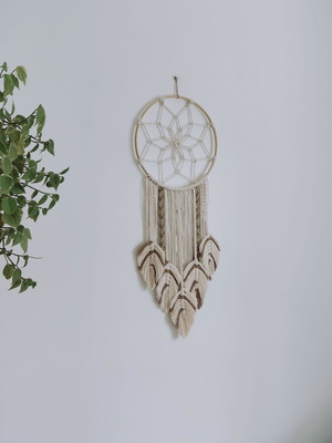 Painel macramé mandala