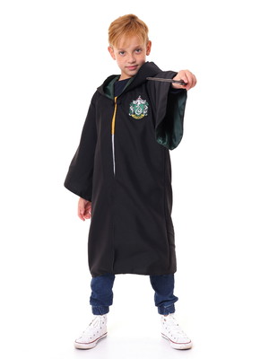 Capa manto harry potter - sonserina cosplay (verde)