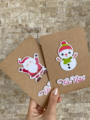 Cartão natal kraft