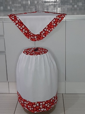 Capa botijão e toalha fogão coação