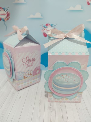 Caixa milk 3d - confeitaria