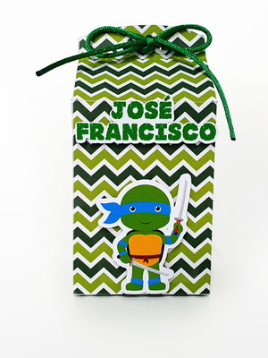 Caixa milk tartaruga ninja - kit com 5