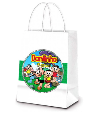 Kit 30 sacolinha turma da monica