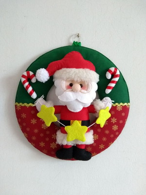 Guirlanda papai noel estrela