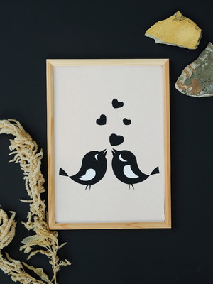 Quadro decorativo pássaros