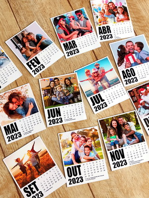 Calendário polaroid 2023 sem imã
