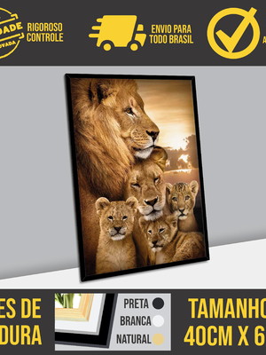 Quadro - família leão