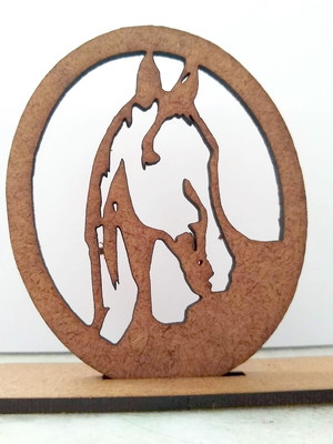 Enfeite de mesa de cavalo - mdf