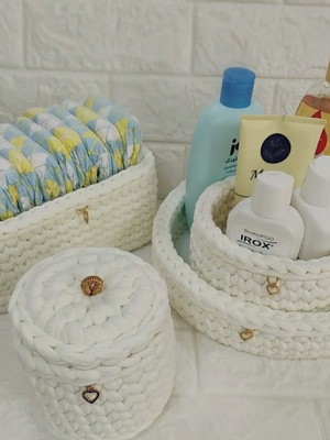 Kit higiene luxo em crochê/enxoval para bebê