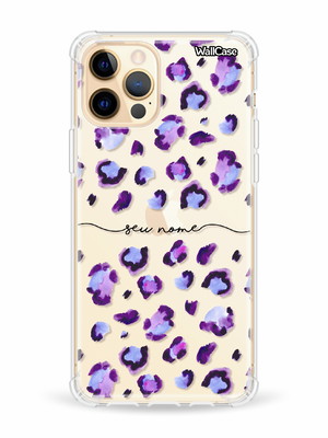 Capinha capa personalizada com nome animal print cs394
