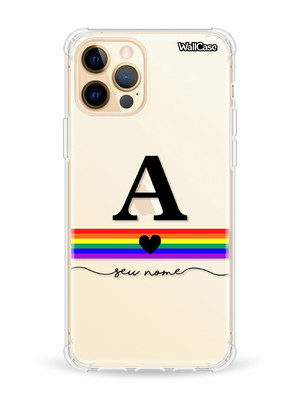 Capinha capa celular personalizada com nome lgbt cs397
