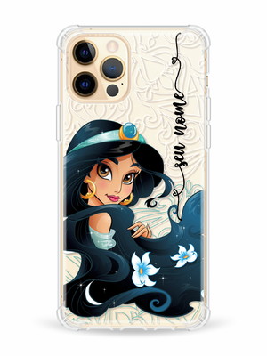 Capa capinha personalizada com nome princesa jasmine csd73