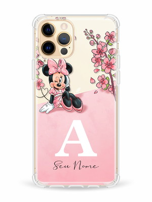 Capa capinha personalizada com nome minie flor csd80