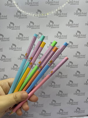 Etiquetas adesivos personalizados p materiais escolar vinil