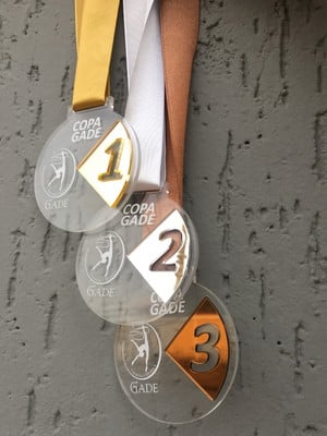 Medalha campeonato ginastica personalizada