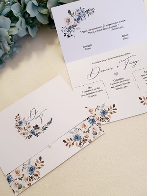 Convite para casamento serenity