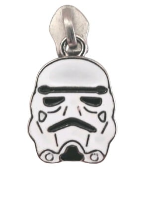 Cursor ziper stormtroop prata (star wars) 5/6 kit com 5 peça