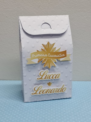 Caixinha para bombons lembrancinha primeira eucaristia