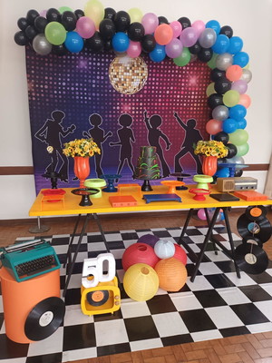 Decoração black music locação